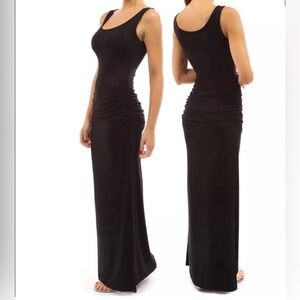 Club L London Black Sleeveless Maxi Dress